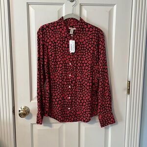 J.Crew NWT Silk Blouse, Size 2